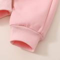 Kid Boy/Kid Girl Fleece Lined Casual Solid Color Joggers Pants Pink