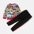 Justice League Toddler Boy 2-piece Super Heroes Sweatshirt and Colorblock Pants Set Black