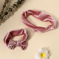 Pure Color Bow Headband for Mom and Me Light Pink