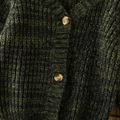 Toddler Boy/Girl Casual Button Design Knit Sweater Green