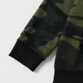 Family Matching Letter Print Camouflage Long-sleeve Sweatshirts Dark Green
