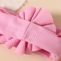Solid Color Floral Decor Headband for Girls Pink