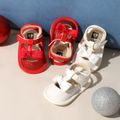 Baby / Toddler Ankle Strap Sequin Prewalker Shoes Red