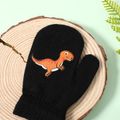 Baby / Toddler Dinosaur Graphic Winter Warm Thick Knitted Gloves Mittens Orange