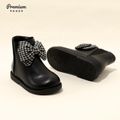 Toddler / Kid Front Bow Decor Black Boots Black
