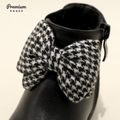 Toddler / Kid Front Bow Decor Black Boots Black