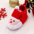 عيد الميلاد طفل / طفل صغير الفيلكرو سانتا كلوز أحذية prewalker أحمر image 1