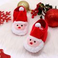 عيد الميلاد طفل / طفل صغير الفيلكرو سانتا كلوز أحذية prewalker أحمر image 2