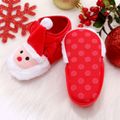 عيد الميلاد طفل / طفل صغير الفيلكرو سانتا كلوز أحذية prewalker أحمر image 3