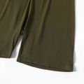 Women Plus Size Casual High Waist Shorts Army green