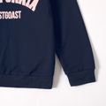 2-piece Kid Boy Letter Print Pullover Sweatshirt and Pants Casual Set royalblue