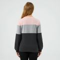 Nursing Color Block Long-sleeve Sweatshirt Pullover Pink