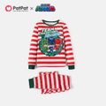 PJ Mask Family Matching Team Christmas Stripe Top and Pants Pajamas Sets Red