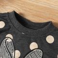 Toddler Girl 100% Cotton Letter Butterfly/Floral Animal Print Pullover Sweatshirt Black