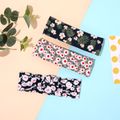 3-pack Allover Floral Print Headband Hair Accessories for Girls Color-A