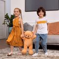 Polka Dot Orange Family Matching Sets(Sleeveless Halter Belted Dresses and Short-sleeve T-shirts) Orange