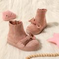 Toddler / Kid Pink Bow Side Zipper Boots Pink