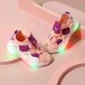 Toddler / Kid Mesh Panel Colorblock LED Sneakers Pink