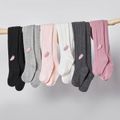 Kid Girl 100% Cotton Carrot Embroidered Knit Footie Leggings White image 5