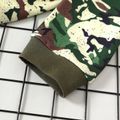 2-piece Kid boy Letter Camouflage print Sweatshirt Jacket and Pants Set Dark Green