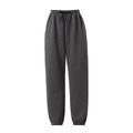 Dark Grey Thickened Textured Sweatpants Pants for Dad and Me Dark Grey
