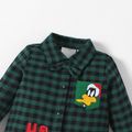 Looney Tunes  Baby Boy Christmas Front Buttons  Lattice Jumpsuit Green