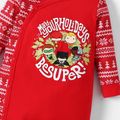 Justice League Baby Boy /Girl Be Super Snowflake Christmas Jumpsuit Red