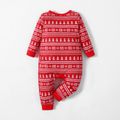 Justice League Baby Boy /Girl Be Super Snowflake Christmas Jumpsuit Red