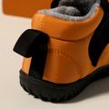 Toddler Two Tone Velcro Waterproof Snow Boots Orange