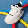 حذاء رياضي بحزام فيلكرو بتصميم غير رسمي للأطفال الصغار / الأطفال أبيض image 2