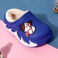 Toddler / Kid Snowman Graphic Warm Fleece-lining Hole Shoes Dark Blue image 3