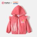 Baby Shark Toddler Girl Flounce Unique Heat Activated Color Change Zip-up Jacket pink
