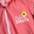Baby Shark Toddler Girl Flounce Unique Heat Activated Color Change Zip-up Jacket pink
