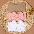 3-pack Swallowtail Double Knotted Bow Wide Headband for Girls Multi-color image 2