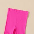 Kid Girl Solid Color Footie Dance Ballet Leggings (Multi Color Available) Hot Pink