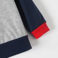 Sibling Matching Star Print Colorblock Splicing Raglan Long-sleeve Sweatshirts ColorBlock