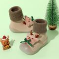 Baby / Toddler Christmas Elk Cartoon Sock Shoes Prewalker Shoes Khaki image 1