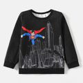 Superman Kids Boy Super Hero Long-sleeve Pullover Sweatshirt Royal Blue