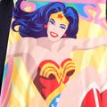Wonder Woman Kid Girl Colorblock Stars Print Long-sleeve Dress Multi-color