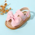 Baby / Toddler Polka Dots Bow Velcro Sandals Prewalker Shoes Pink