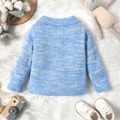 Baby Jungen/Mädchen hellblau Strickrevers Langarm-Pullover mit Knöpfen card hellblau