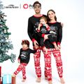 Christmas Vacation Family Matching Christmas Snowflake Top and Allover Pants Pajamas Sets Red