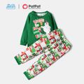 Frosty The Snowman Family Fun Winter Top and Allover Pants Pajamas Sets Green