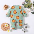 100% Cotton Lion or Floral Allover Color Block Long-sleeve Green or Pink Baby Jumpsuit Light Green