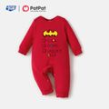 Justice League Baby Boy/Girl 100% Cotton Batman Superman Jumpsuit Red