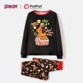 SCOOBY-DOO Family Matching Christmas Top and Allover Pants Pajamas Sets Black