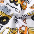 Toddler Boy Casual Vehicle Print Pullover Sweatshirt White image 4
