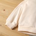 Toddler Boy 2pcs Letter Print Hooded Long-sleeve Hoodie Top and Solid Pants White or Blue Set White