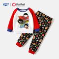 Justice league 2-piece Toddler Boy/Girl Super Heroes Top and Allover Pants Sets Red