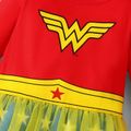 Justice League 2-piece Baby Girl  Super Heroes Tutu Jumpsuit with Bib Set Colorful image 4